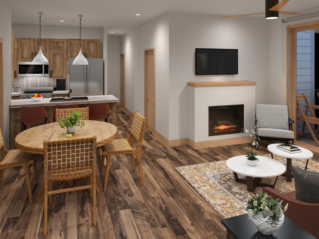 Rustic Finish Sunnyside Flats